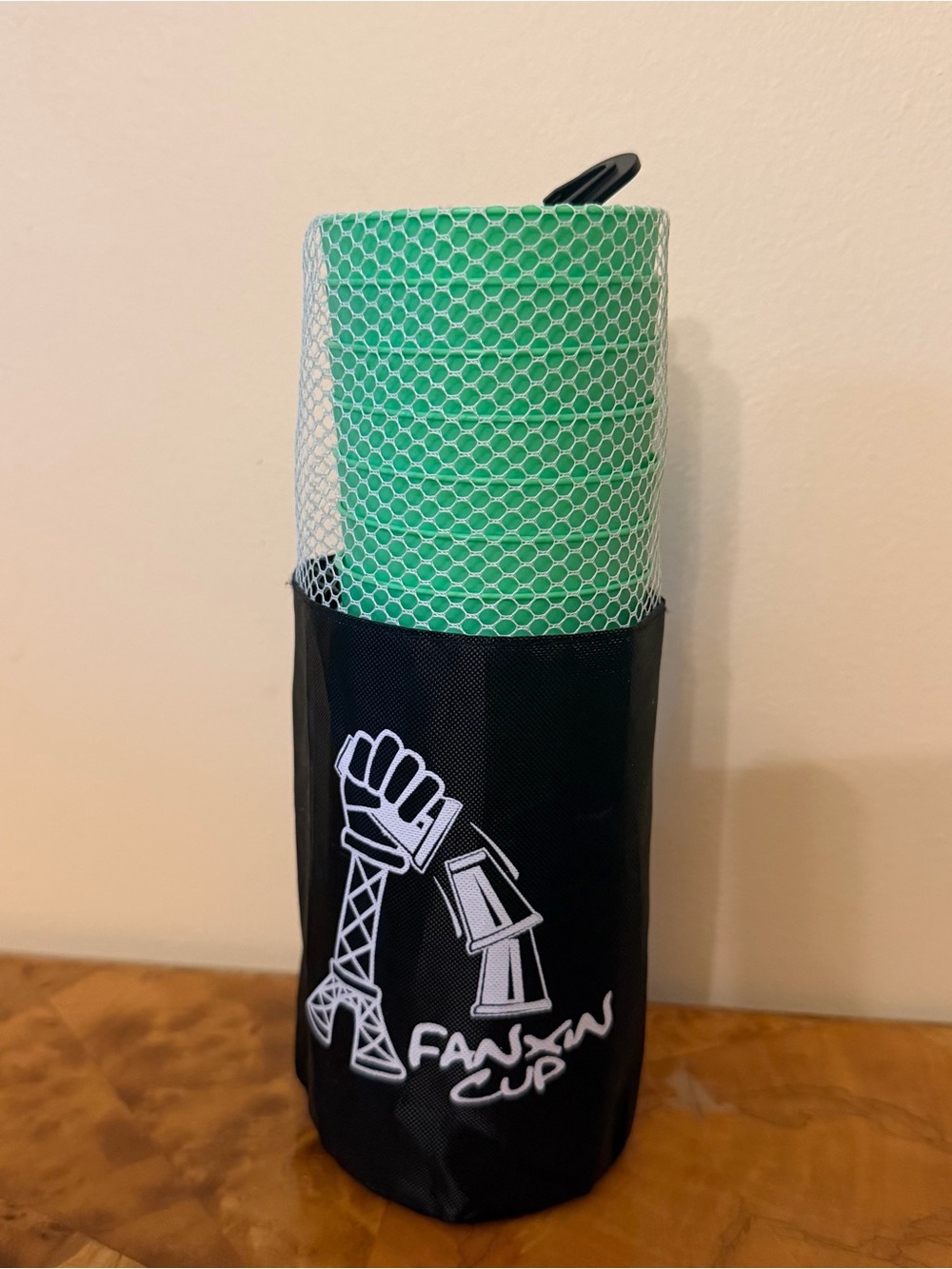 Fanxin Competition Sport Stacking Cups Game Green w/ Carry Bag